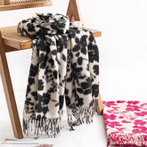 ROSE PRINT FAUX CASHMERE SCARF FOR WOMEN WINTER_CWASC0450