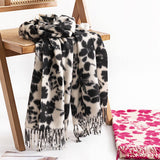 ROSE PRINT FAUX CASHMERE SCARF FOR WOMEN WINTER_CWASC0450