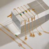 Titanium Double Layer Zodiac Cross Bracelet