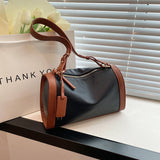 Women Contrast Armpit Shoulder Bag_Cwab1587