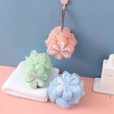 BATH POUF60G SOFT PLUM PETAL BATH BALL_CWMM3372