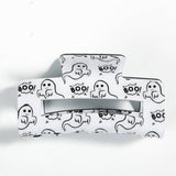 HALLOWEEN SPIDERWEB HAIR CLAW GHOST PUMPKIN CLIP_CWAHA1447
