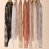 SEXY MESH BLOUSE LONG SLEEVE LACE TOP FOR WOMEN_CWTBLL3619