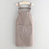 FABRIC COATING SOLID COLOR APRON WITH POCKETS BULK_CWMM2037