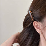Marble Pattern Oval Resin Hair Barrettes For Women_Cwaha0753