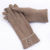 Warm Fleece Windproof Breathable Womens Gloves_Cwmm1539