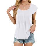 Solid Color Crew Neck With Short Sleeve T-Shirt