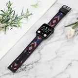 APPLE WATCH IWATCH9 ETHNIC STYLE LEATHER STRAP_CWWW0059