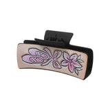 Western Style Letter Bow Leather Hair Claw Clips_Cwasc1626