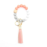 COLORFUL KEYCHAIN TASSEL BRACELET_CWAJE0655