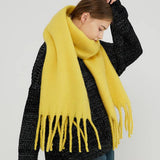 SOFT MOHAIR FEEL SCARF COZY WINTER WRAP_CWASC0323