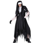 HALLOWEEN HORROR BLOODY NUN COSTUME_CWMM1528