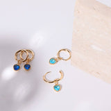 FASHIONABLE HEART BIRTHSTONE EARRINGS_CWMM5350