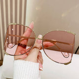 LARGE FRAME SUNGLASSES WITH PEARLS ANTI UV_CWASG0343