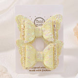 CUTE CARTOON GLITTER BOW HAIR CLIP SET_CWAHA6730