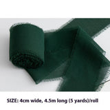 HAND TORN RAW EDGE CHIFFON RIBBON SNOW YARN_CWMM5787