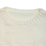 Solid-Color Simple Hollowed-Out Knitted Sweater