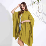 BAMBOO COTTON BEACH SHAWL SUN PROTECTION CARDIGAN_CWMM6303