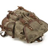 CANVAS LEATHER HIKING BACKPACK FOR SCHOOL TRAVEL_CWAB5518
