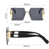 RIMLESS CUT EDGE OCEAN LENS SUNGLASSES UNISEX_CWASG1164