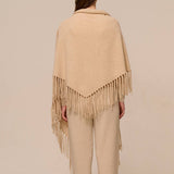 Wome Warm Triangle Scarfcashmere Knit_Cwasc2703