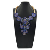 FASHION CRYSTAL ALUMINUM NECKLACE EARRINGS SET_CWMM4965