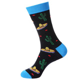 LARGE SIZE MENS TRENDY MID CALF SOCKS_CWMS1015