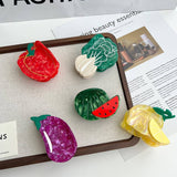 CUTE VEGGIE FRUIT ACETATE CLAW CLIP SUMMER FUN_CWAHA5834