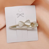 Cat'S Eye Stone Bow Hairpin Side Bangs Clip_Cwaha4710