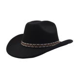 COUPLE WOOL FEDORA JAZZ HAT WESTERN ETHNIC STYLE_CWAH04411