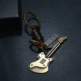 SIMPLE RETRO CREATIVE ALLOY GUITAR KEYCHAIN_CWMM4768