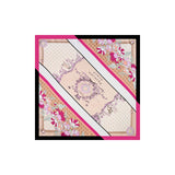 ARRIVAL ENGLISH LETTER FLOWER SQUARE SCARF_CWASC1169