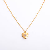 NEW DECEMBER BIRTHSTONE HEART NECKLACE_CWMM3754