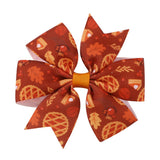 THANKSGIVING TURKEY PUMPKIN TAIL HAIR CLIP_CWAHA6681