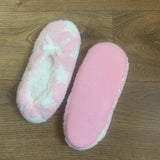 CORAL FLEECE PRINTED SOFT SOLED SOCKS SLIPPERS_CWMS1180