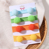 KIDS POM POM ELASTIC NYLON HEADBAND SET_CWAHA6743