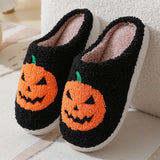 HALLOWEEN ATMOSPHERE SLIPPERS CUTE FUNNY AUTUMN WINTER