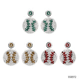 Hand Beaded Vintage Football Stud Earrings_Cwaje1658