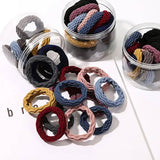 20PCS SCRUNCHIES ELASTIC HAIR BANDS_CWAHA0134