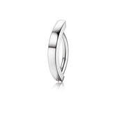 SIMPLE CURVED SMOOTH BUTTERFLY STAR BELLY RING_CWMM9467