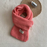SOLID COLOR KNIT SCARF UNISEX WINTER ESSENTIAL_CWASC2280