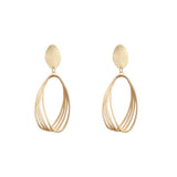 FASHIONABLE MATTE GOLD HOLLOW EARRINGS_CWAJE1630