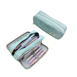 DOUBLE WINDOW SIMPLE CASUAL PENCIL POUCH_CWAB2804