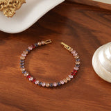 MULTI COLOR DIAMOND SINGLE ROW FULL DIAMONDBRACELET_CWMM3741