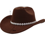 AUTUMN WINTER WOOL FEDORA HAT WESTERN COWBOY_CWAH04463