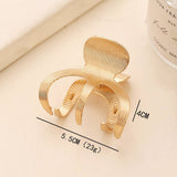 Metallic Texture Clip High Ponytail Hair Grab