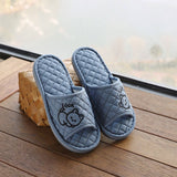 CUTE CAT COTTON HANDMADE THICK SLIPPERS_CWSHF0186