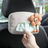 NEW CUTE FLOWER CAR TISSUE BOX STORAGE BOX_CWMM2261