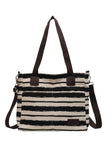 STRIPE SQUARE SHOPPERS BAG_CWAB0513