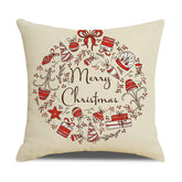 KHAKI CHRISTMAS HAT PILLOWCASE_CWMM1406